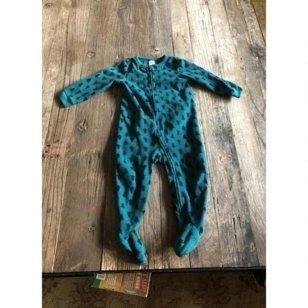 Gap Christmas Tree Fleece Sleeper 2T